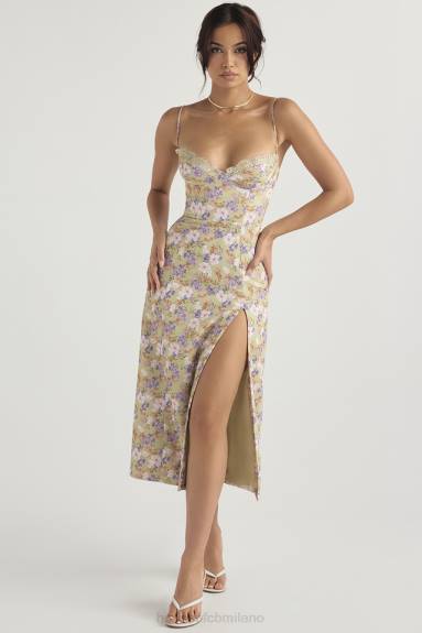 vestiario esso House of CB Prendisole midi con stampa Charlotte Peonie X44T442