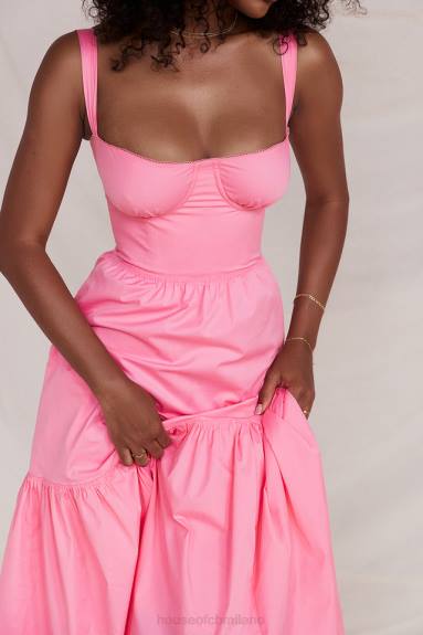 vestiario esso House of CB prendisole midi rosa francese elia X44T211