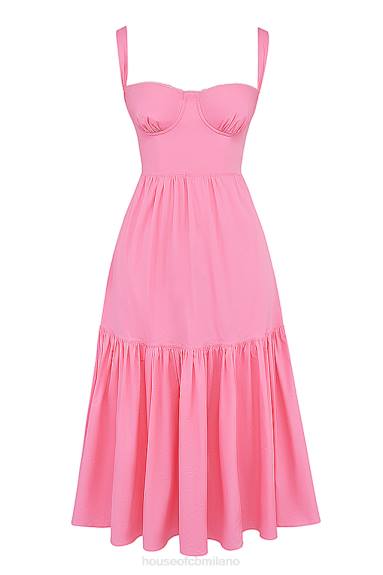 vestiario esso House of CB prendisole midi rosa francese elia X44T211