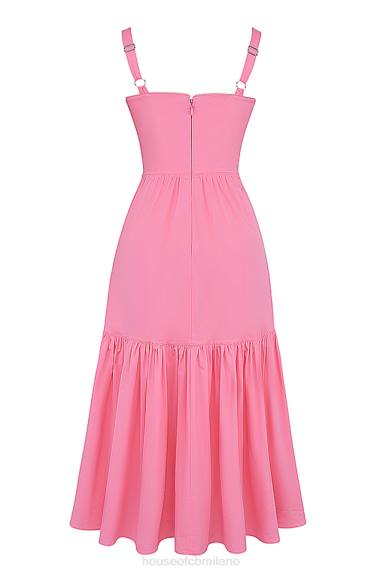vestiario esso House of CB prendisole midi rosa francese elia X44T211