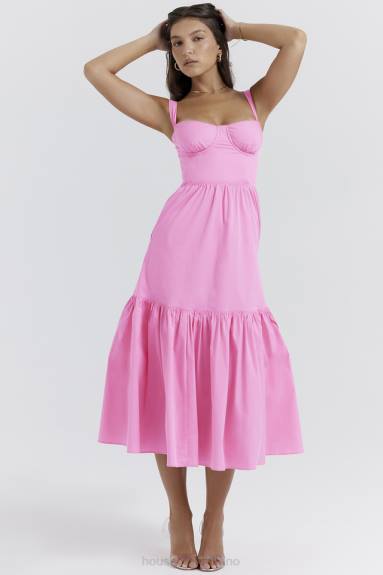 vestiario esso House of CB prendisole midi rosa francese elia X44T211