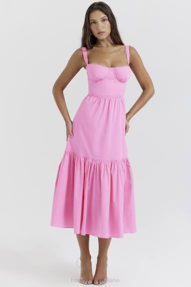 vestiario esso House of CB prendisole midi rosa francese elia X44T211