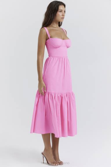 vestiario esso House of CB prendisole midi rosa francese elia X44T211