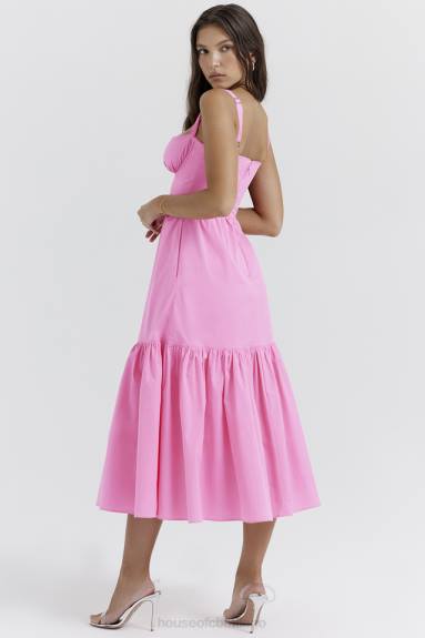 vestiario esso House of CB prendisole midi rosa francese elia X44T211